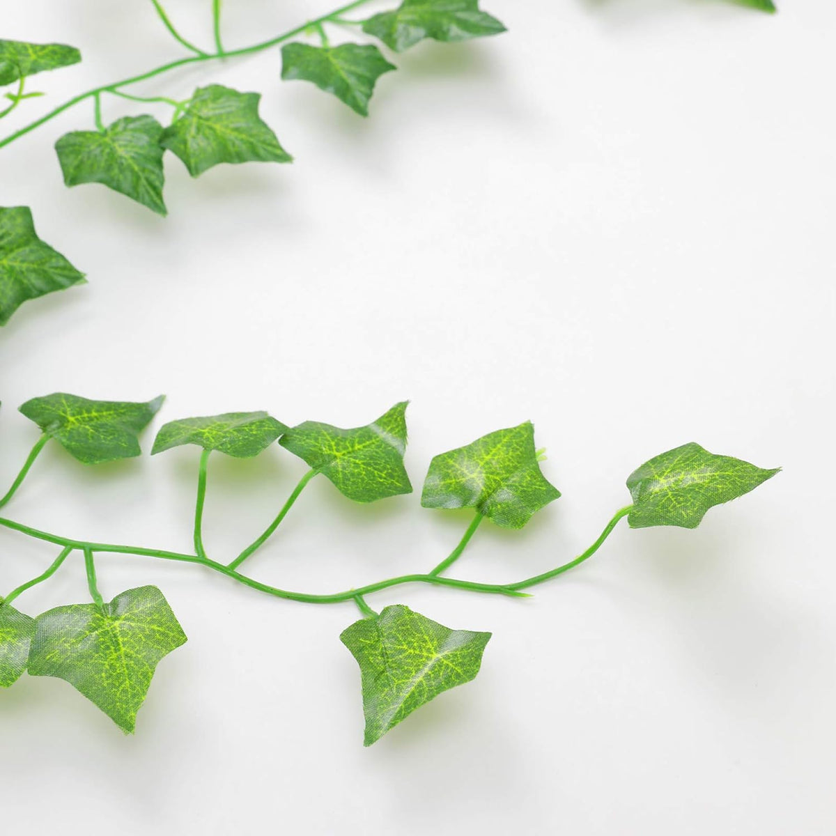 Artificial Ivy Leaf Garland LED String Lights on a white background