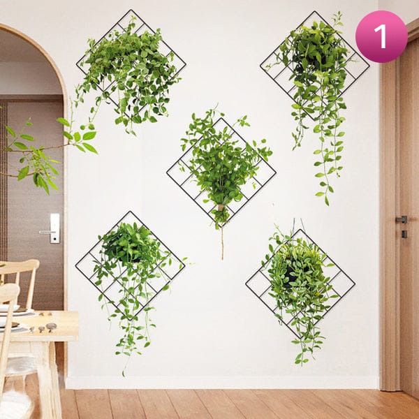 Artificial Plant Indoor Wall Sticker, Green Leaves Home Decor Artificial Plant Indoor Wall Sticker, Green Leaves Home Decor