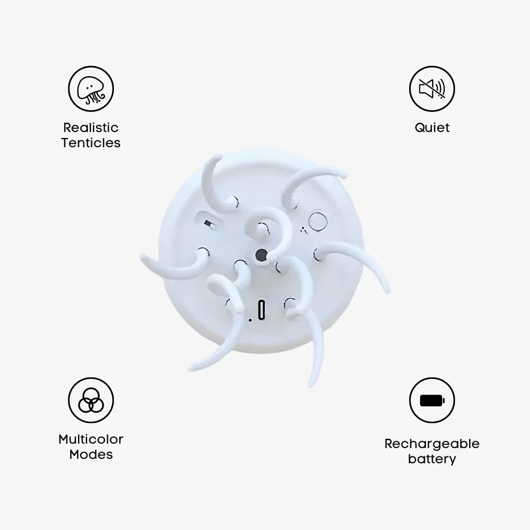 Features Of Aurora Dancing Jellyfish Mood Light Lamp.