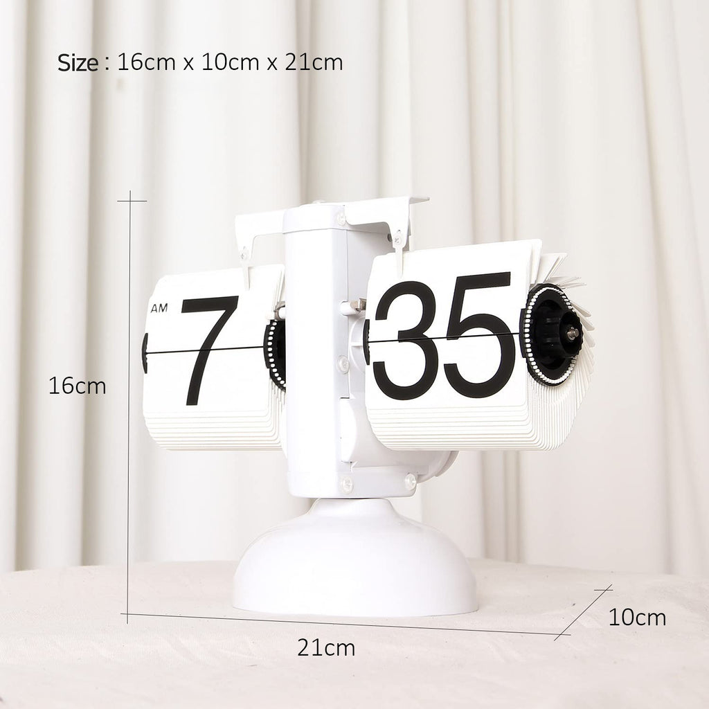 Vintage Retro Flip Desk Clock - Mechanical Auto Flip Down Table Clock Vintage Retro Flip Desk Clock - Mechanical Auto Flip Down Table Clock