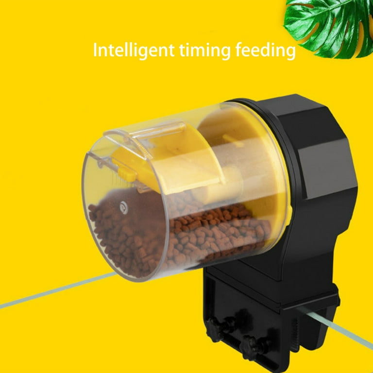 Automatic Fish Feeder With Fish Food.