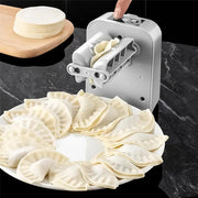 Dumpling making with the help of USB Rechargeable Electric Dumpling Machine