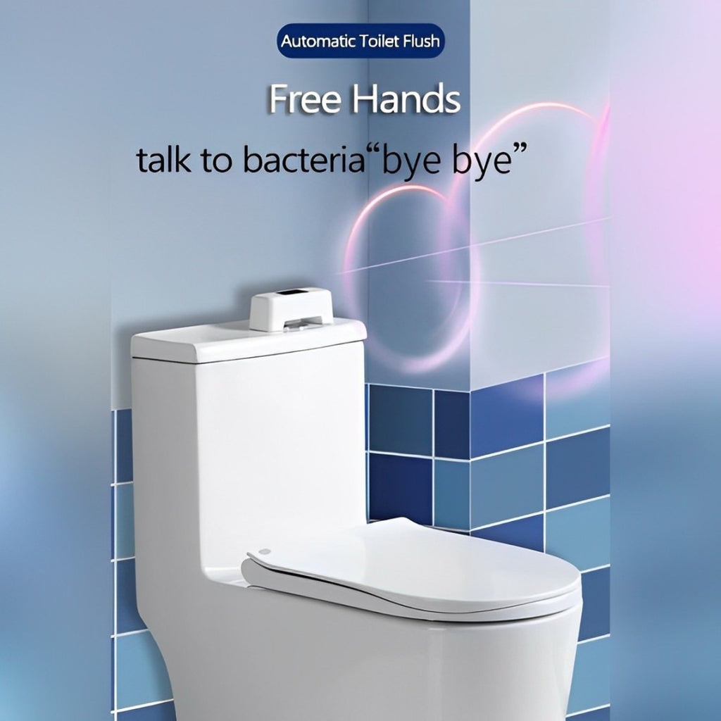 Automatic Sensing Toilet Flush Button, Touchless Smart Toilet Sensor Bathroom Accessories Automatic Sensing Toilet Flush Button, Touchless Smart Toilet Sensor Bathroom Accessories