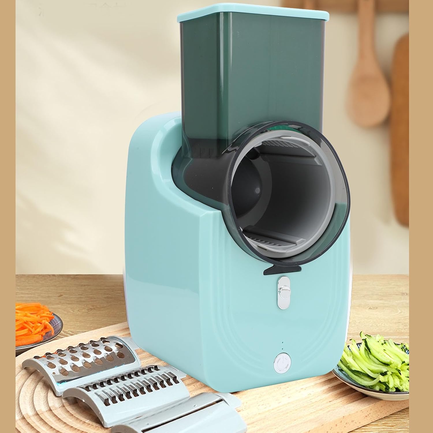 An Automatic Vegetable Cutter Chopper Machine.