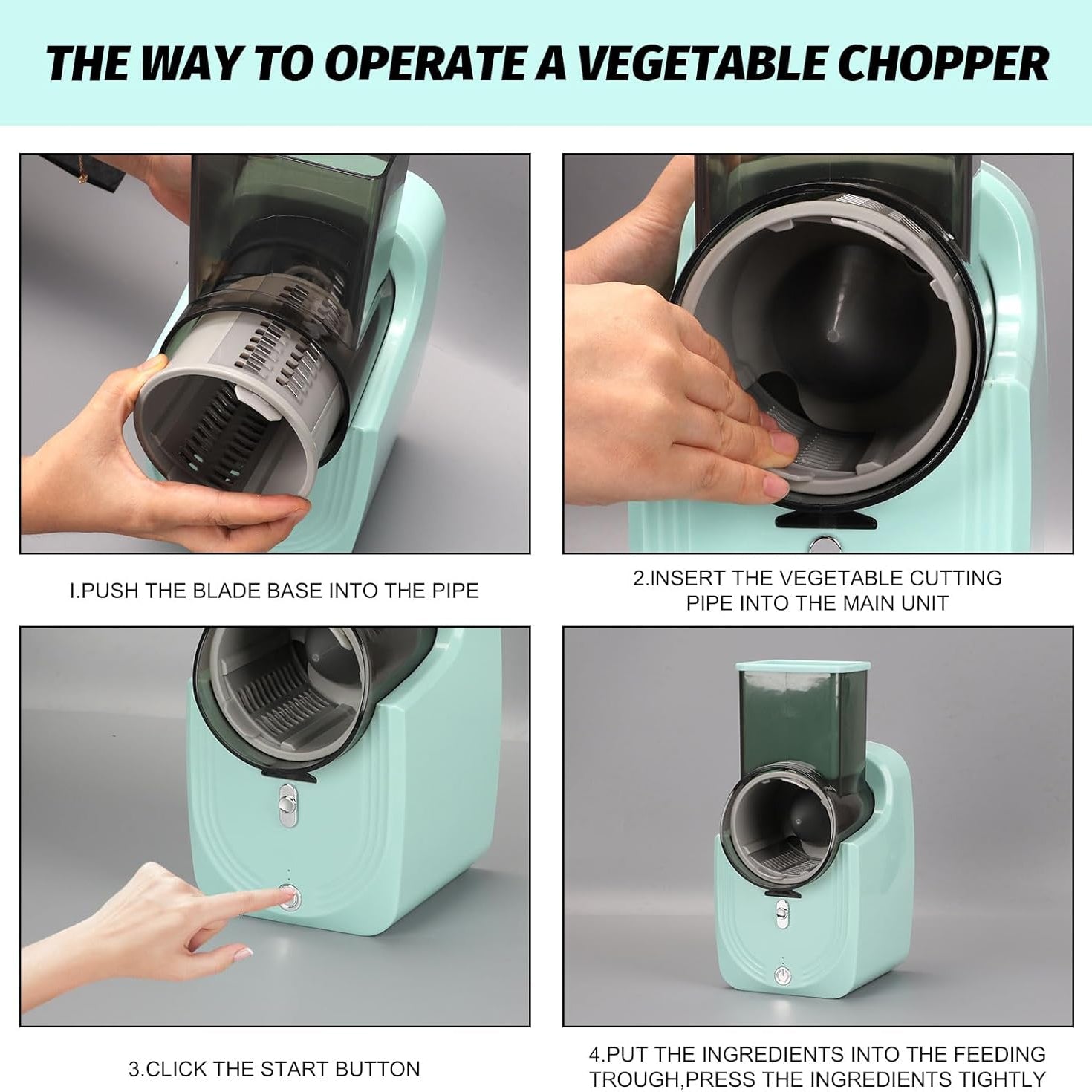 A person is Installing Automatic Vegetable Cutter Chopper Machine.