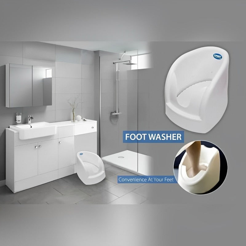 Portable Plastic Automatic Wudu Foot Washer placed in the room