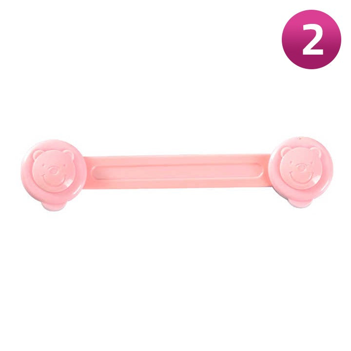 Child Safety Lock Latch Clip in Pink color