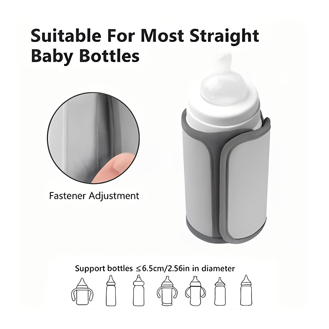 Image shows the different bottles suitable for Baby Bottle Warmer 