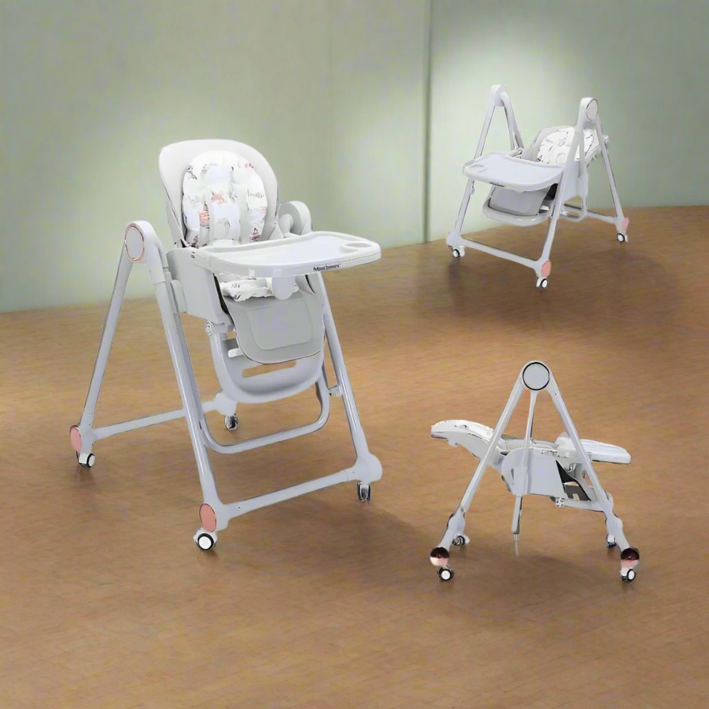 A Baby Dining Chair in Different Positions.