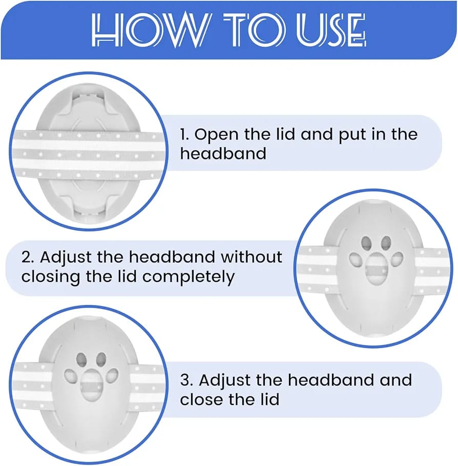 Usage Steps Of Baby Ear Muffs.