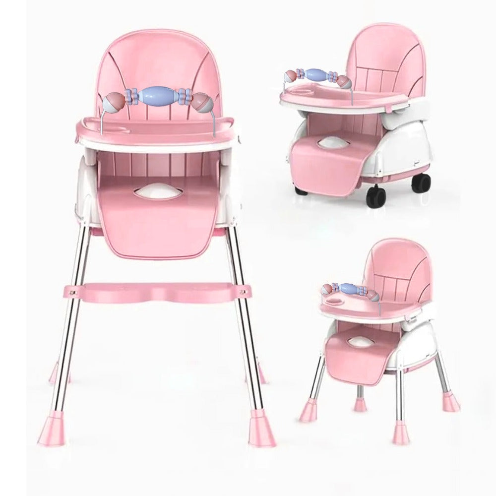 Baby Feeding High Chair, Convertible Baby Chair With Tray, Booster Sea