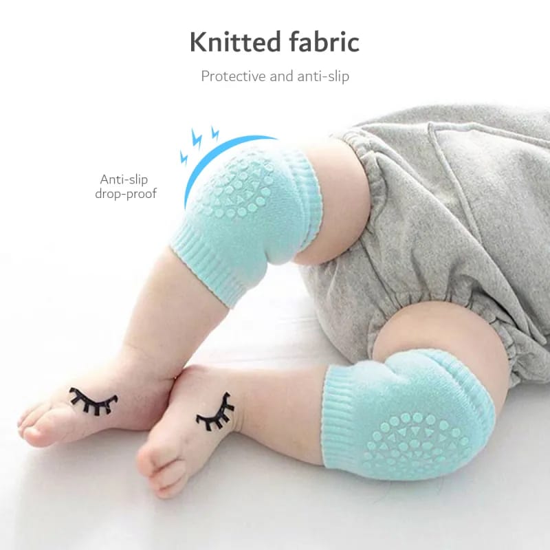 Baby Wearing Stretchable Knee Socks.