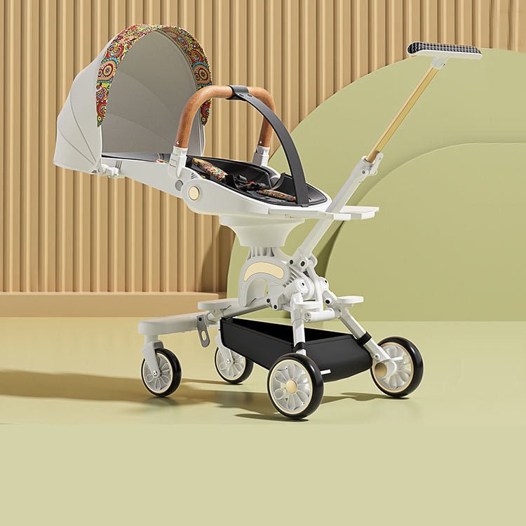 Baby Stroller in White Color.