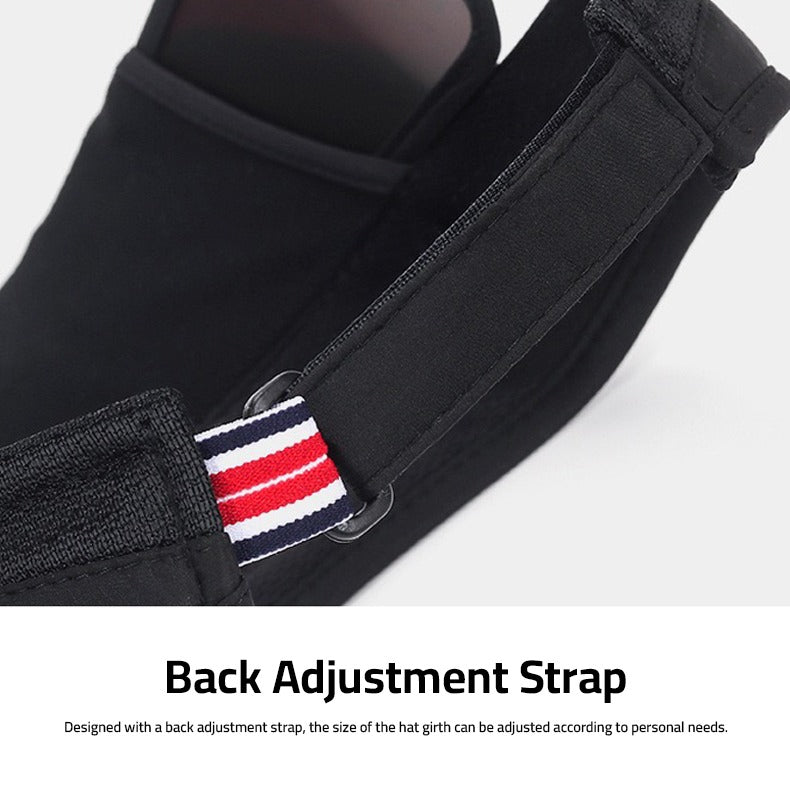 Back Adjustment Strap Of Adjustable Wide Brim Hat.