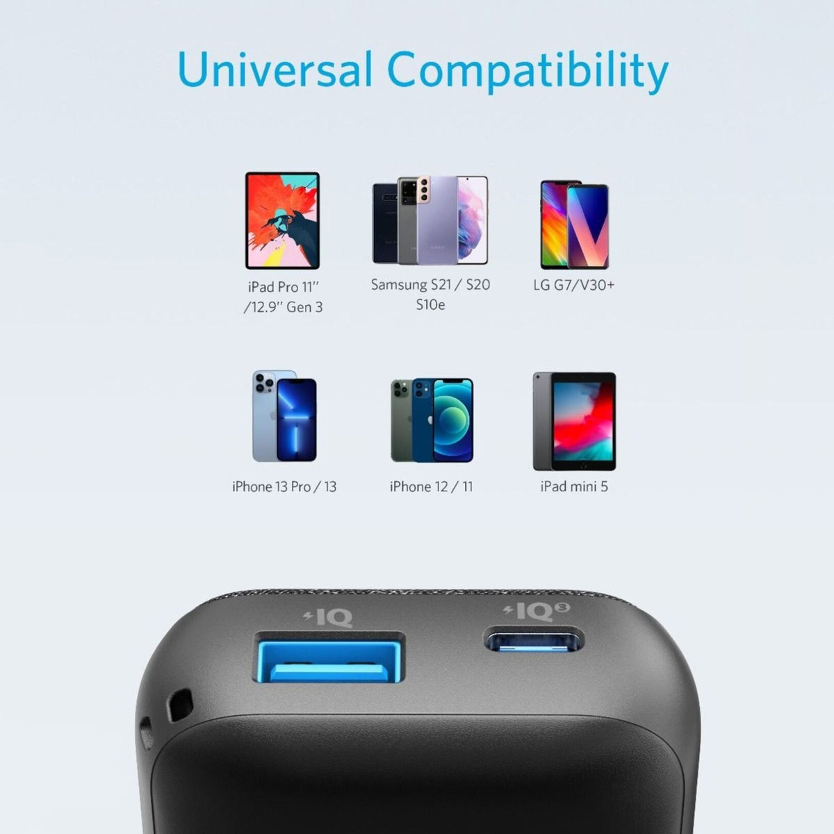 Anker PowerCore Metro 10000mAh Fast Charging Power Bank with universal compatibility