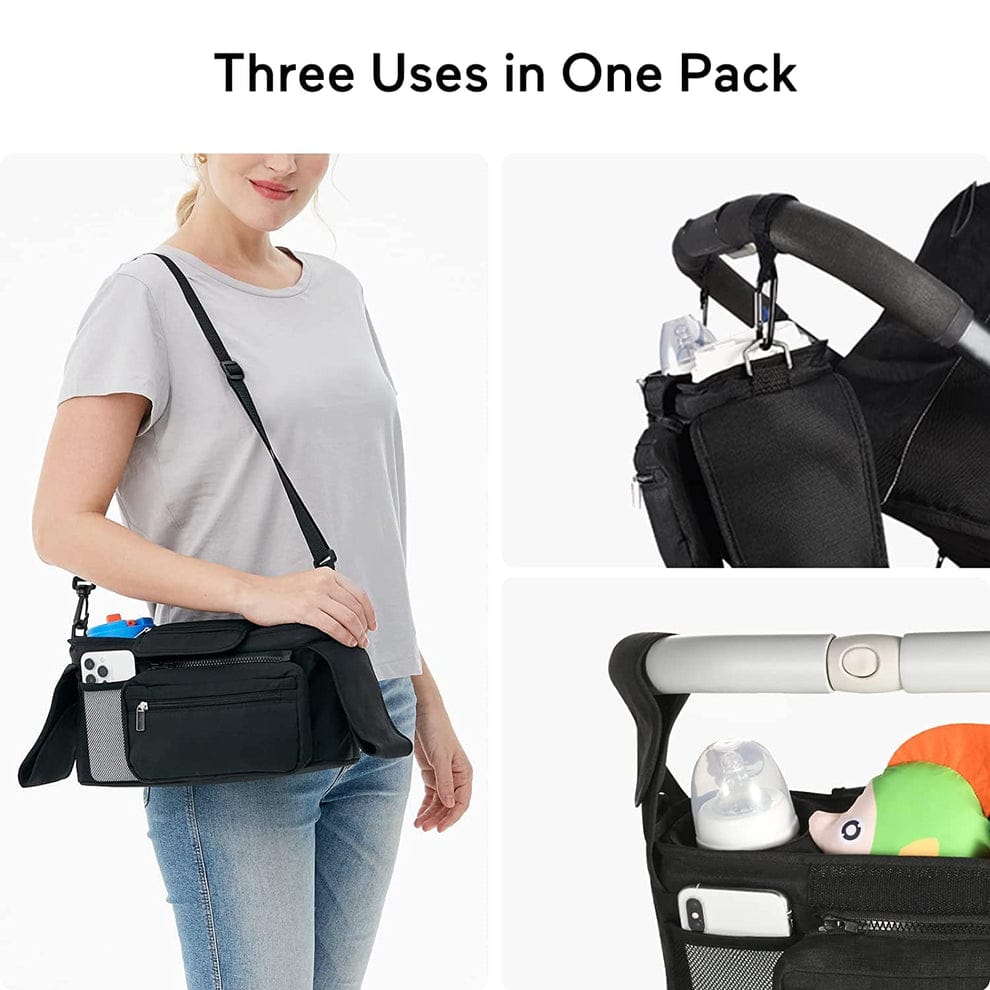 Stroller Organizer Bag, Stroller Storage Bag with Shoulder Strap Stroller Organizer Bag, Stroller Storage Bag with Shoulder Strap