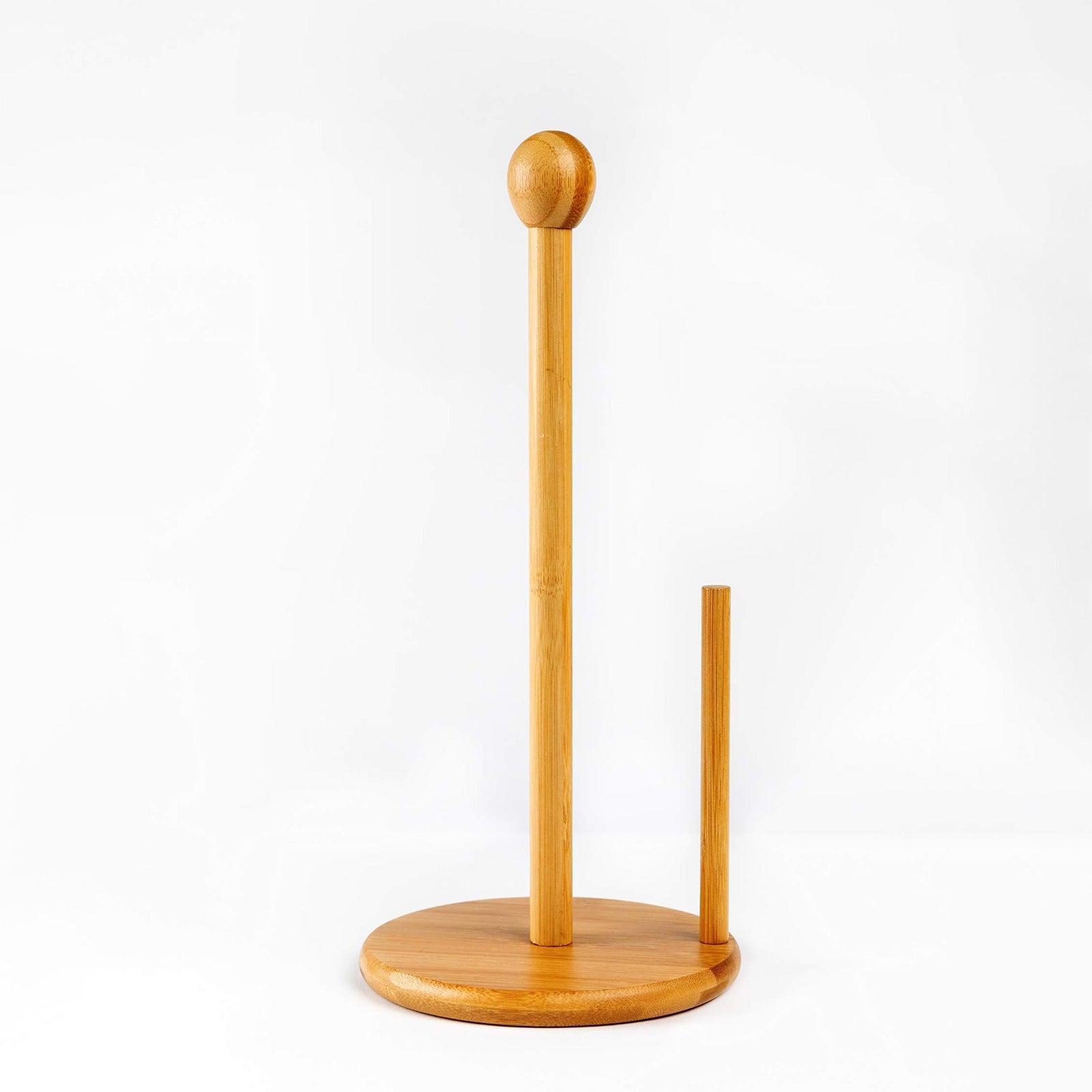 Bamboo Round  Paper Towel Holder