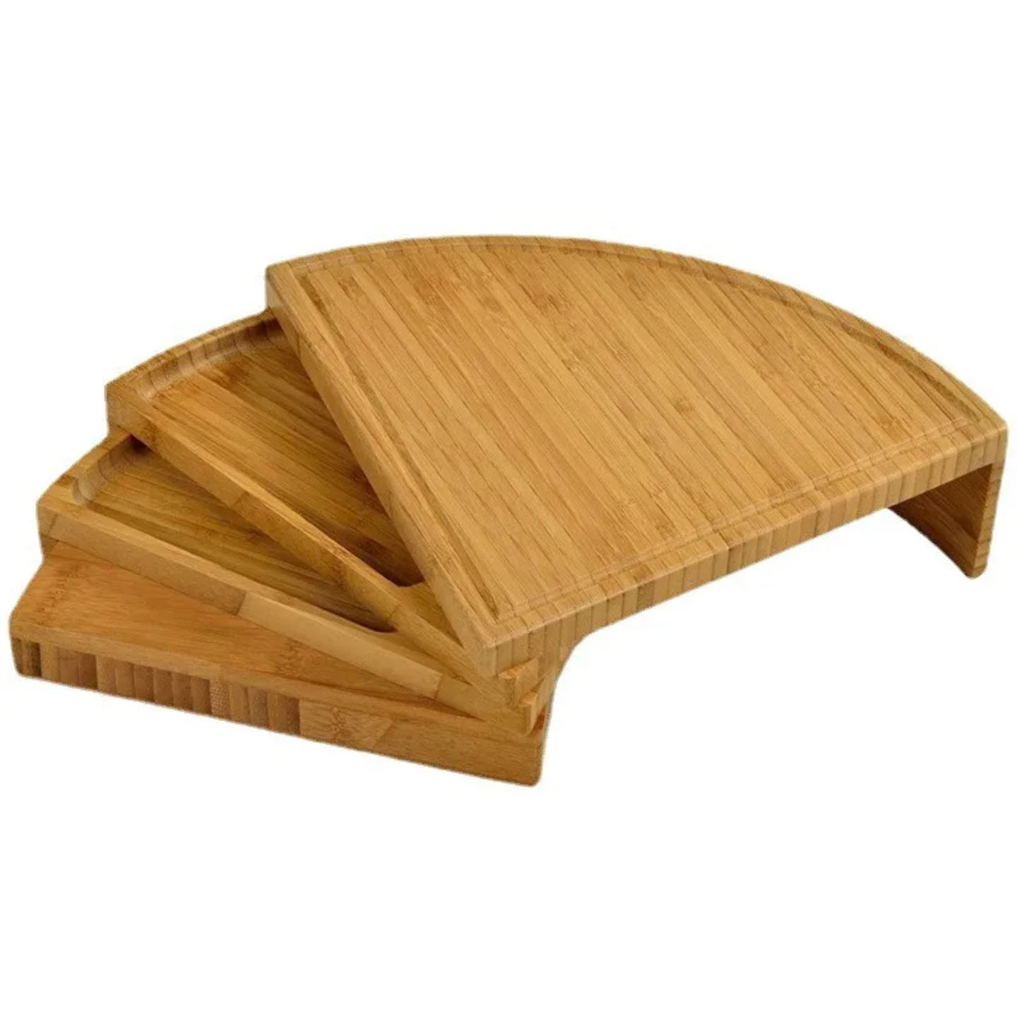 Bamboo cheese board and knife set.