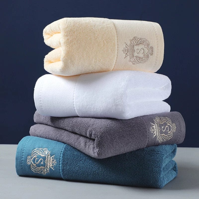 Cotton Bathroom Towel Set in 4 Colors.
