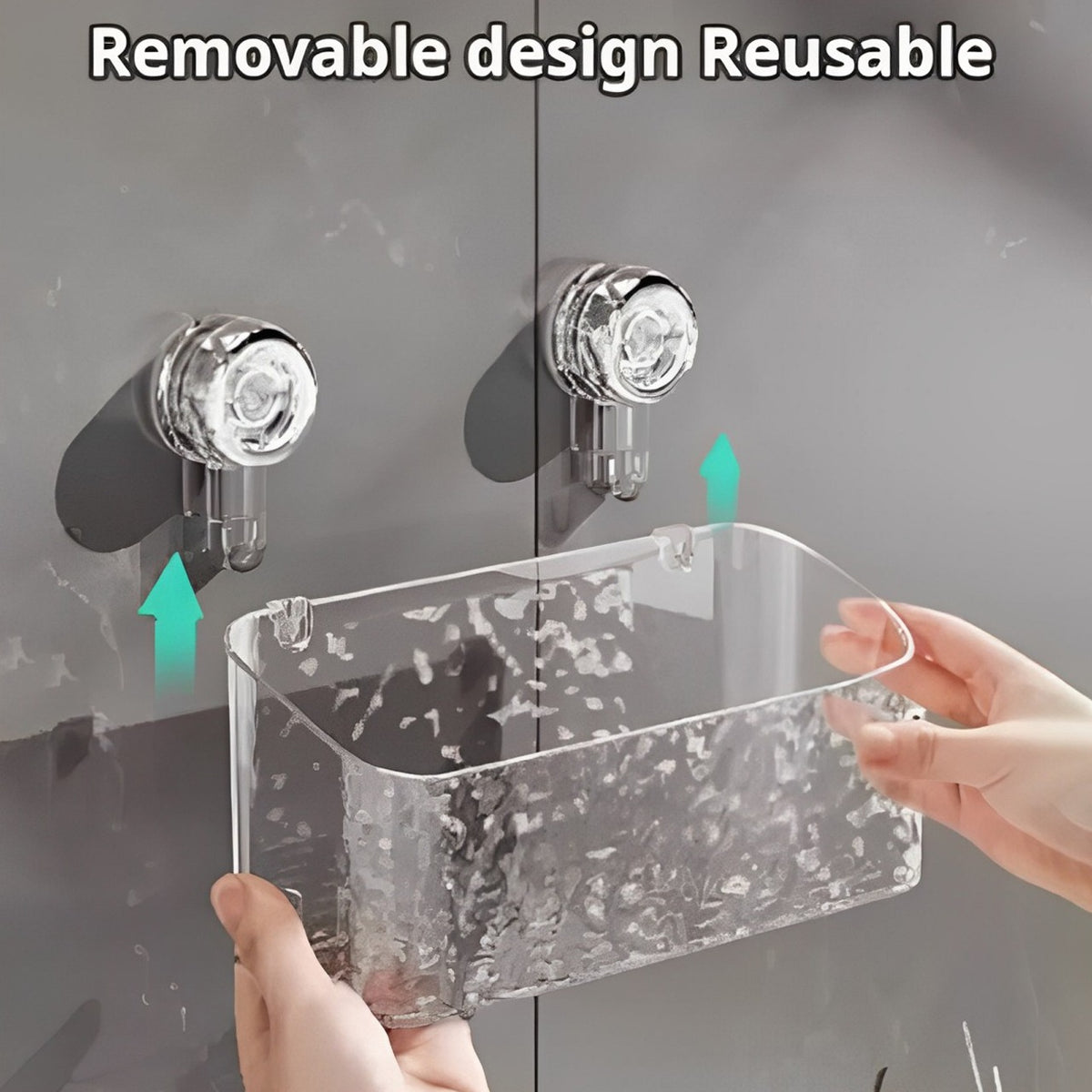 Bathroom Wall Storage Organizer Rack with Suction Cup