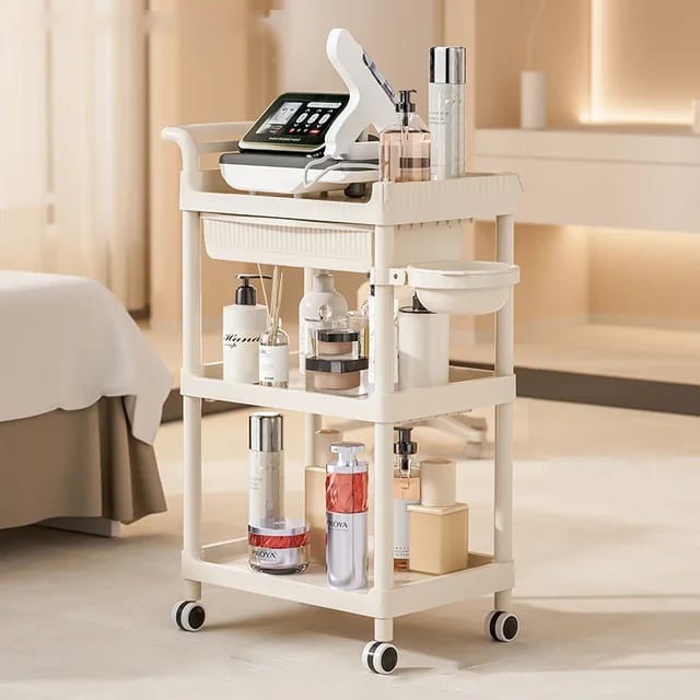 Beauty Salon Trolley With Beauty Care Essentials.