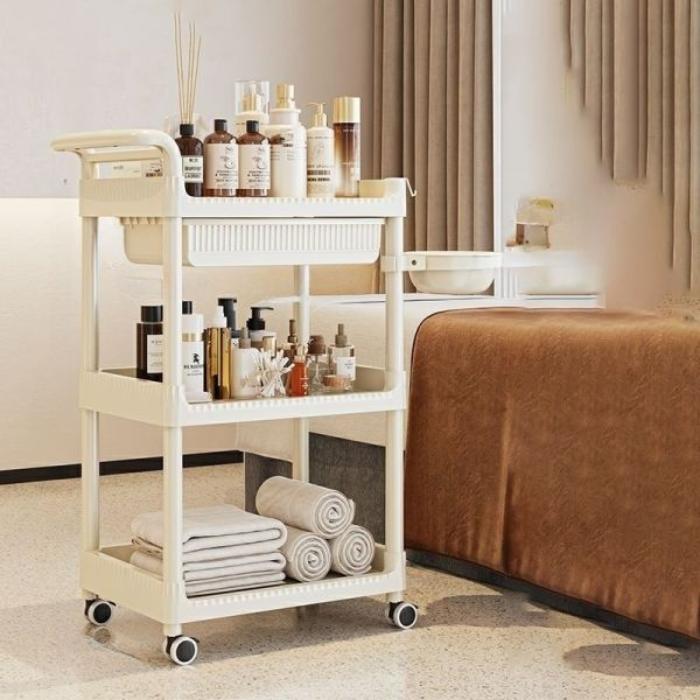 Beauty Salon Trolley With Beauty Care Essentials.