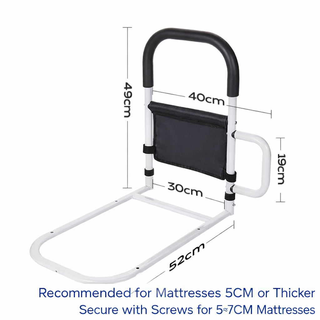 Size Details Of Bed Assist Rail with Safety Handle.