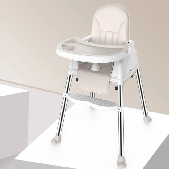 Beige Adjustable Kids Multi-functional Feeding Chair