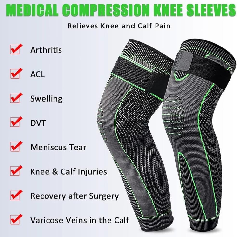 Benefits Of Full Leg Compression Knee Support Sleeves.