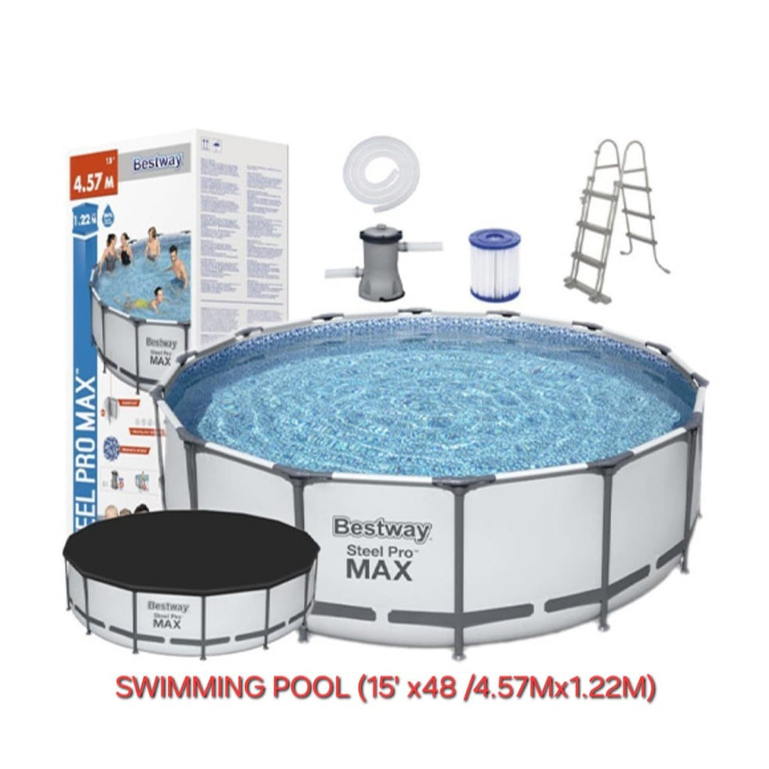 Bestway Steel Pro Max Swimming Pool Set with Filter Pump.