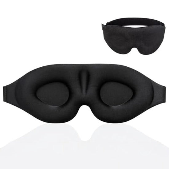 Black 3D Sleep Mask For Side Sleepers.