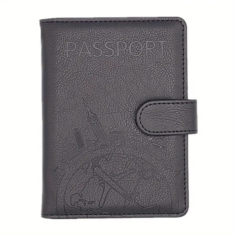 Black Passport Holder Wallet.