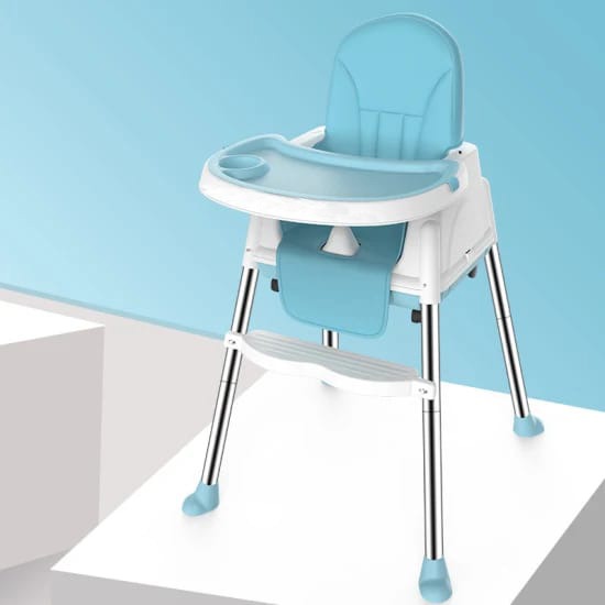 Blue Adjustable Kids Multi-functional Feeding Chair.