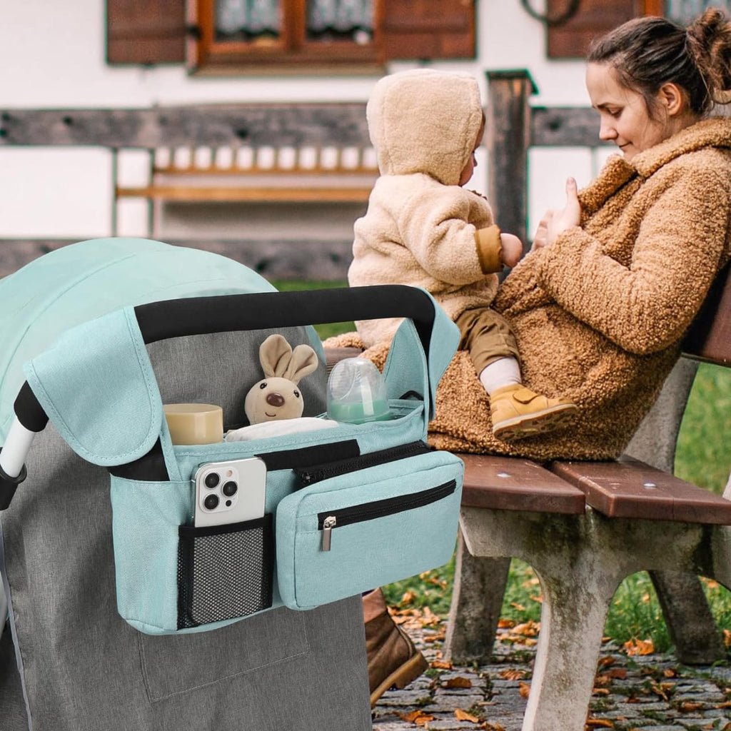 Stroller Organizer Bag, Stroller Storage Bag with Shoulder Strap Stroller Organizer Bag, Stroller Storage Bag with Shoulder Strap