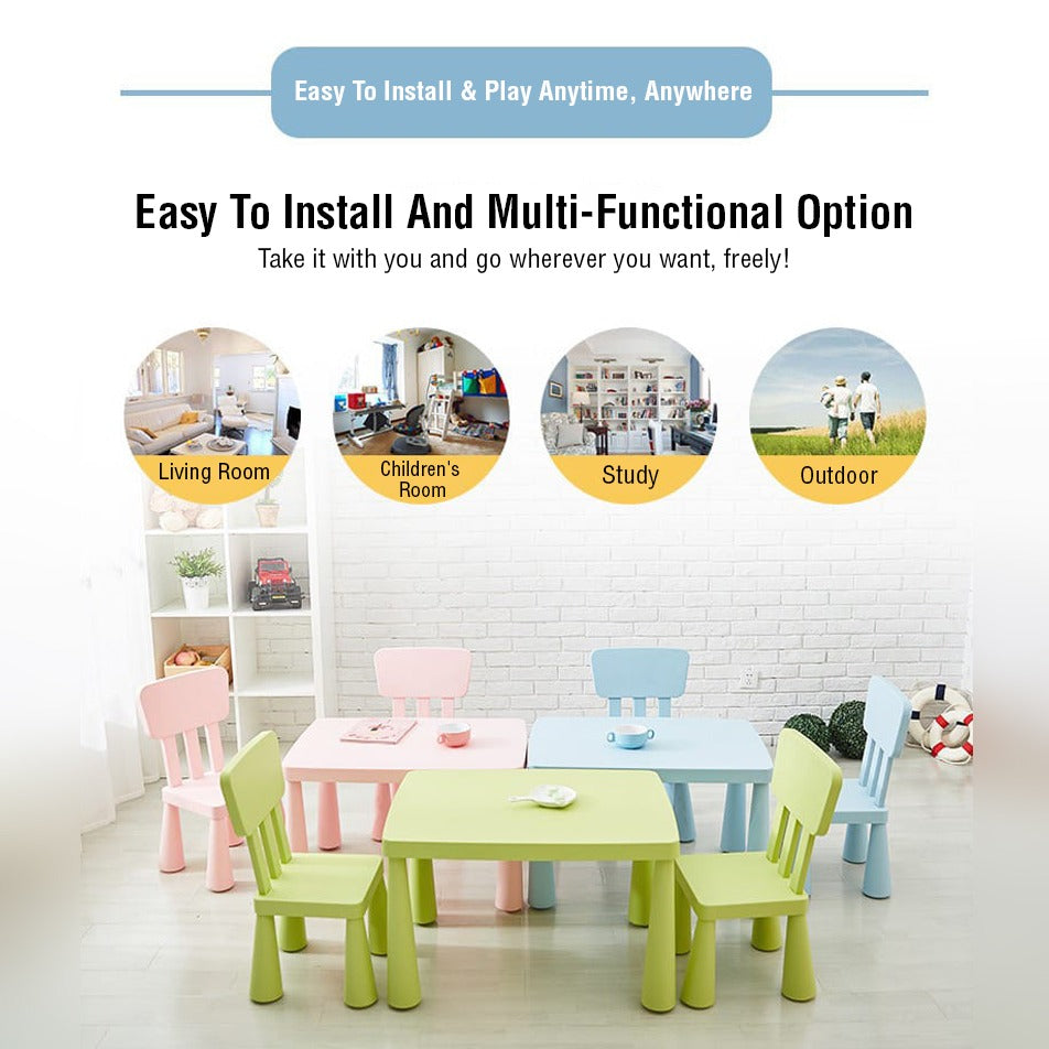 Application Of Multi-Purpose Kids Table and Chair Set.