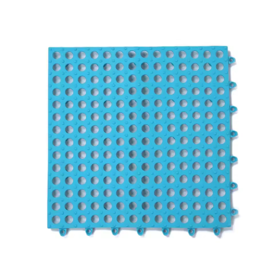 A Blue Non-Slip Bathroom Shower Mat.