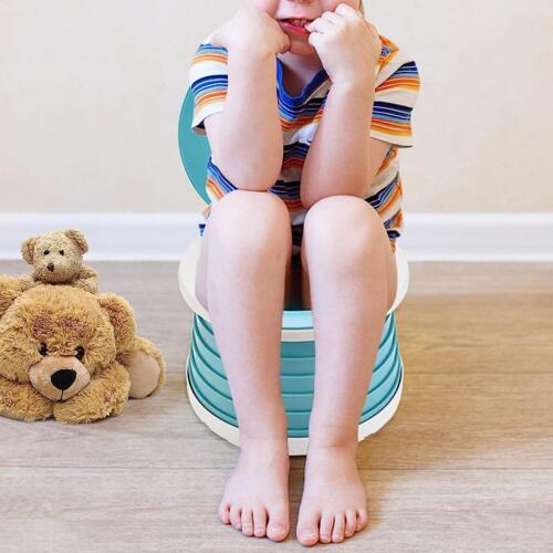 Boy on Travel Potty.