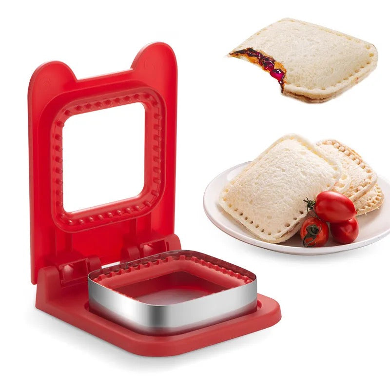 Bread Sandwich Cutter and Sealer Red  Color
