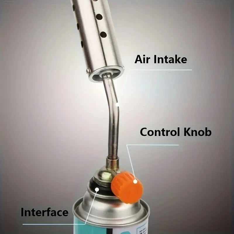 Parts Details of Butane Gas Flame Gun Torch Head.