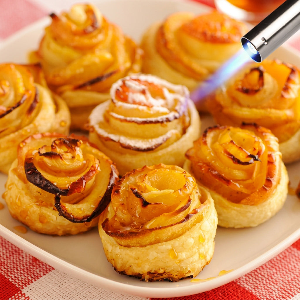 Butane Gas Flame Gun Torch Head is Used to  Brown Desserts.