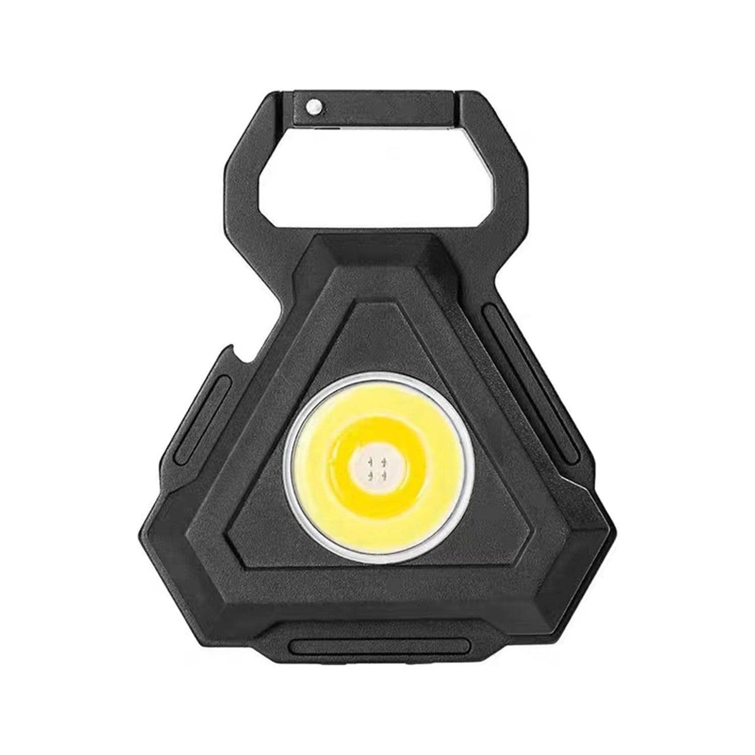 A COB rechargeable keychain pocket light.
