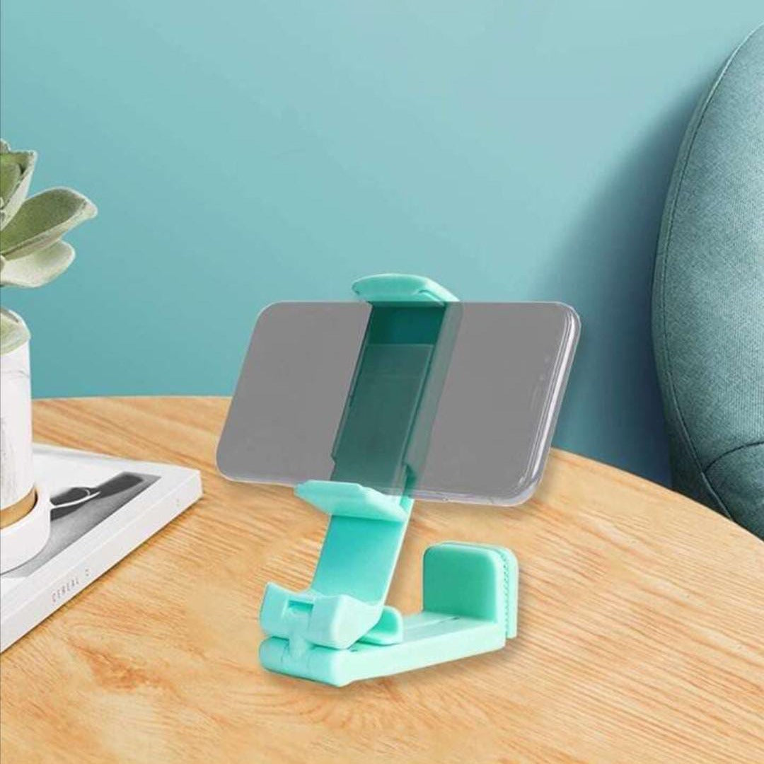 Green Cabinet Desk Phone Mount Holder With Phone.