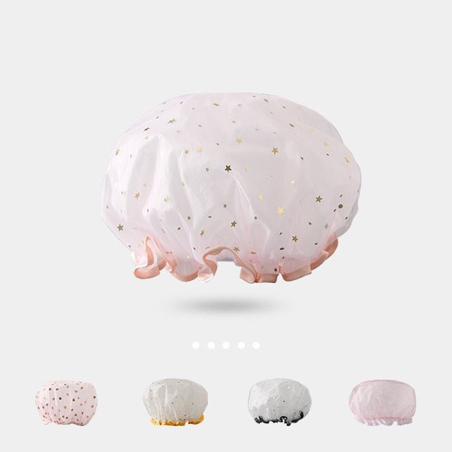  Shower Cap in Different Colors.