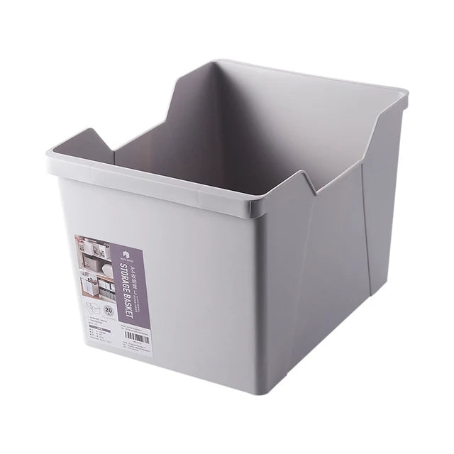 Large Capacity Cabinet Organizing Storage Box in gray color
