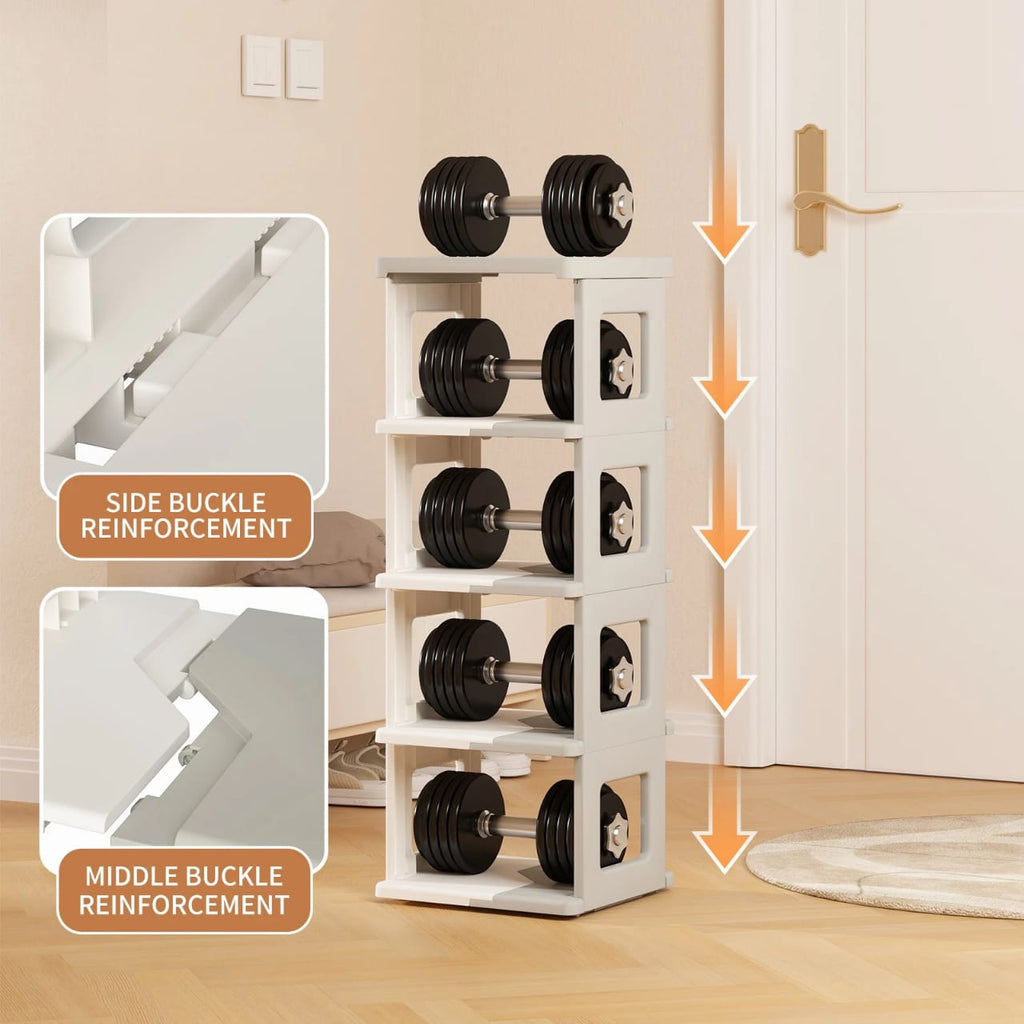 Multi-layer Foldable Shoe Rack Shelf, Portable Shoe Organizer For Home