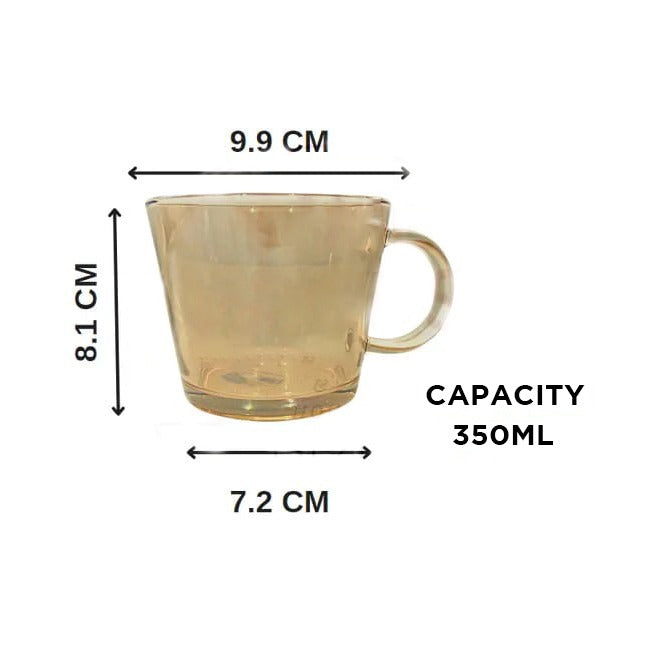 Transparent V-Shaped 6 Pcs Glass Cups, Coffee, Tea, Breakfast Cup For Home Transparent V-Shaped 6 Pcs Glass Cups, Coffee, Tea, Breakfast Cup For Home