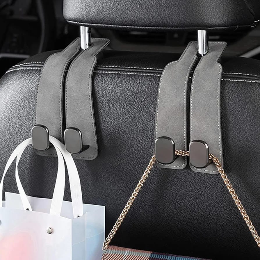 Bag and Cover are Hanged on the Car Headrest Hanging Hook.