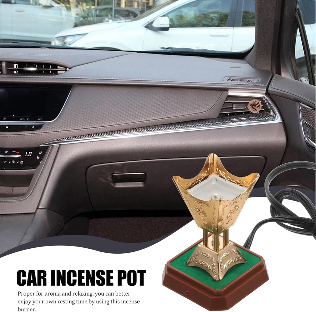 Car Incense Bukhoor Burner, Aroma Diffuser, Plug-in Oud Holder Burner for Car Car Incense Bukhoor Burner, Aroma Diffuser, Plug-in Oud Holder Burner for Car