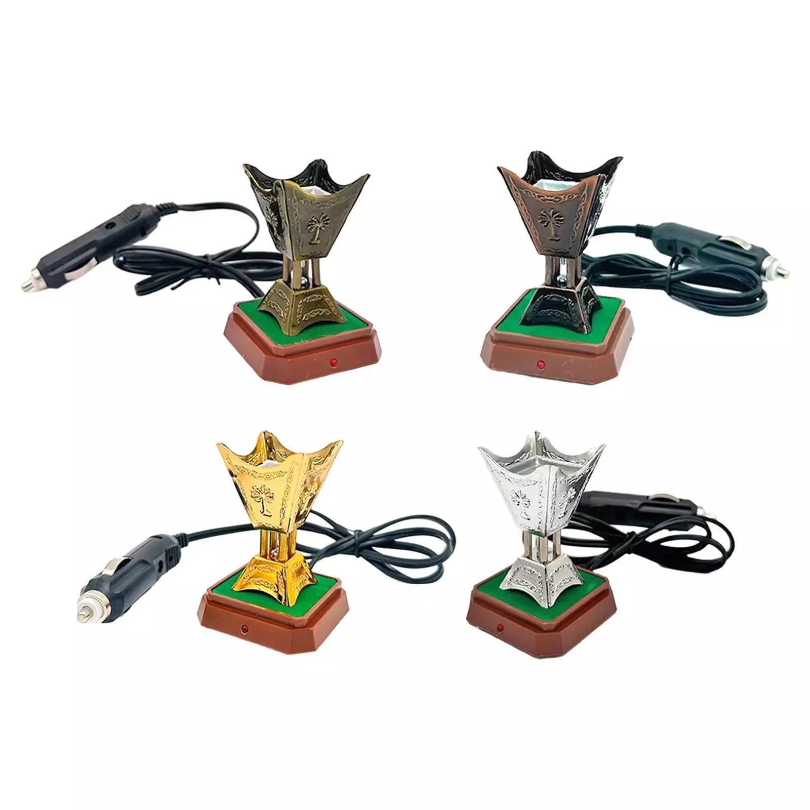 Different Colors Of  Car Incense Bukhoor Burner.