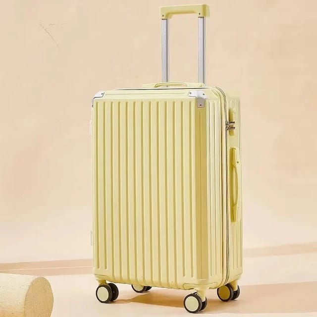 Yellow Carry-On Luggage Trolley Bag